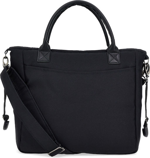 Leclerc Baby Τσάντα-Αλλαξιέρα Ώμου/Χειρός Μαύρη 41x15x33εκ.