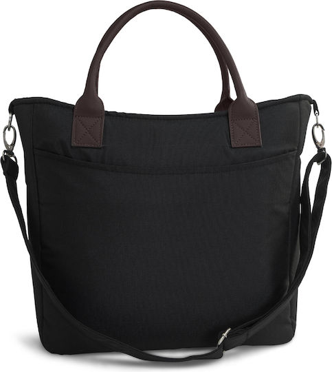 Leclerc Baby Τσάντα-Αλλαξιέρα Ώμου/Χειρός Μαύρη 43x15x33εκ.