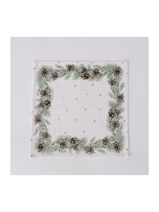 MSA Christmas Tableware Ornaments Napkin with Flowers & Branches