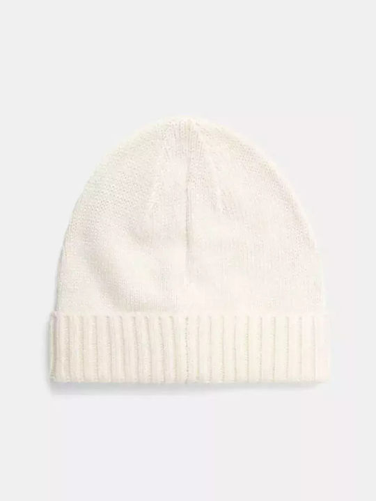 Guess Beanie Beanie Knitted in White color