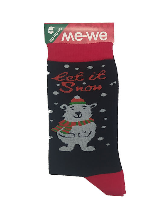 ME-WE Women's Christmas Socks Let it snow