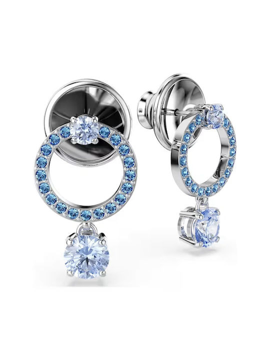 Swarovski Attract Earrings Hoops made of Steel with Stones