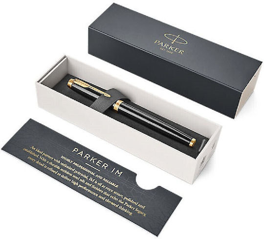 Parker Im Core Laque Писалка Medium Черна с Черно Мастило