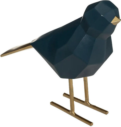 Atmosphera Декоративна Полирезинова Птица Origami Bird в Синьо 16.5x7x16см