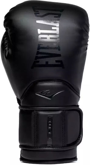 Everlast Elite 2 Pro Leather Boxing Competition Gloves Black