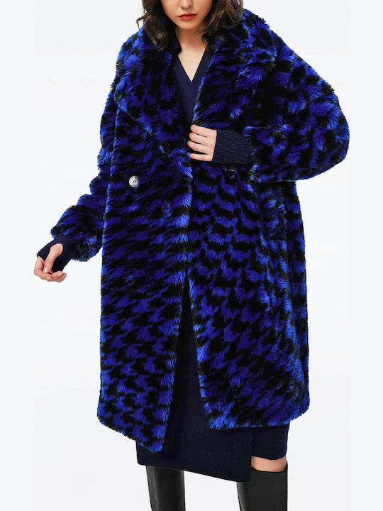 Women's Short Fur Royal Blue