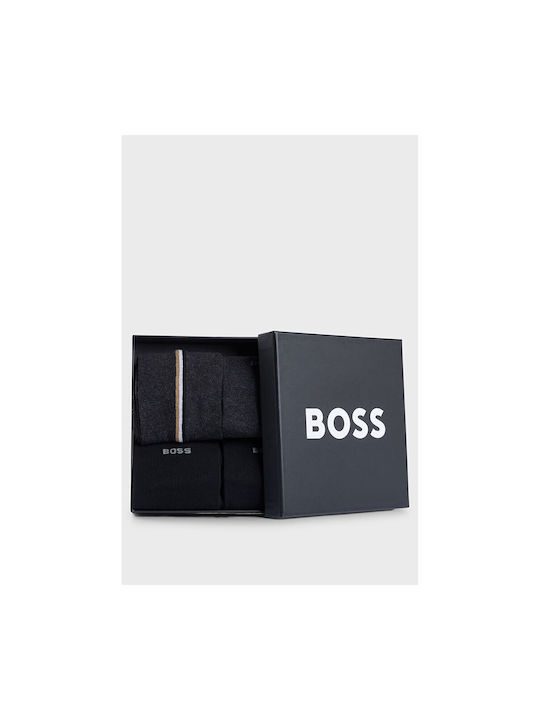 Hugo Boss Bărbați Șosete Negre 4Pachet