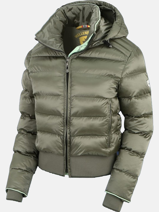 Women's Short Lifestyle Jacket for Winter Sage