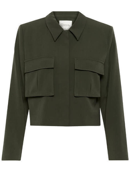 My Essential Wardrobe Κοντό Γυναικείο Σακάκι Rosin