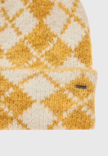 Beanie Beanie Knitted in Beige color