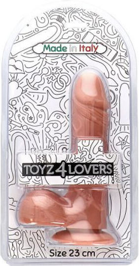 Toyz4lovers Ρεαλιστικό Dildo με Όρχεις και Βεντούζα Flesh 23cm