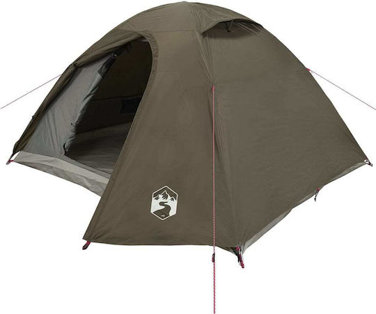 vidaXL Automatic Camping Tent Igloo Brown 3 Seasons for 4 People 268x210x140cm
