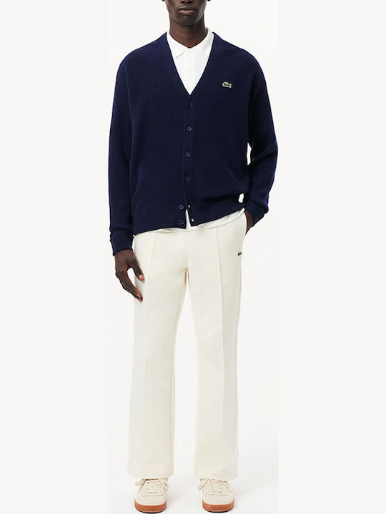 Cardigan Tricotat pentru Bărbați cu Nasturi Navy Blue