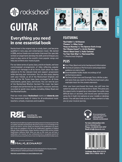 RSL The Rockschool Guitar, Grade 2 & Online Audio (2024) Παρτιτούρα για Κιθάρα