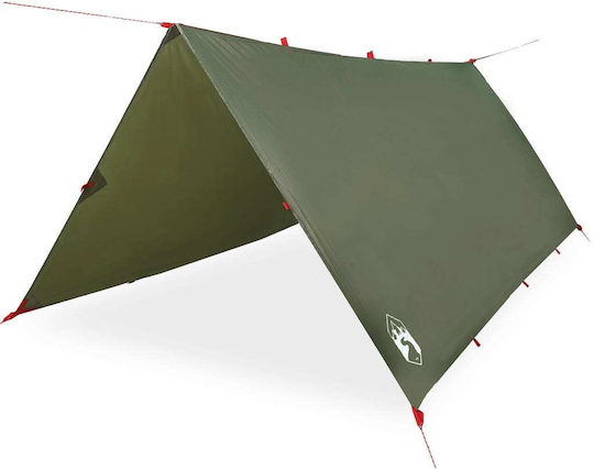 vidaXL Под за къмпинг шатра Green 366x306см.