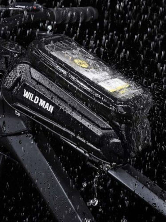Wildman Gears X3 1L Τσαντάκι Τιμονιού Ποδηλάτου 1lt Αδιάβροχο Μαύρο POK048804