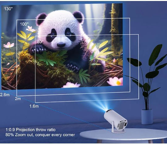 Mini Projector LCD HD Λάμπας LED με Ενσωματωμένα Ηχεία 105729
