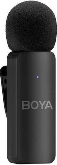 Boya BY-V4 Wireless Microphone Πέτου, Clip On Journalistic