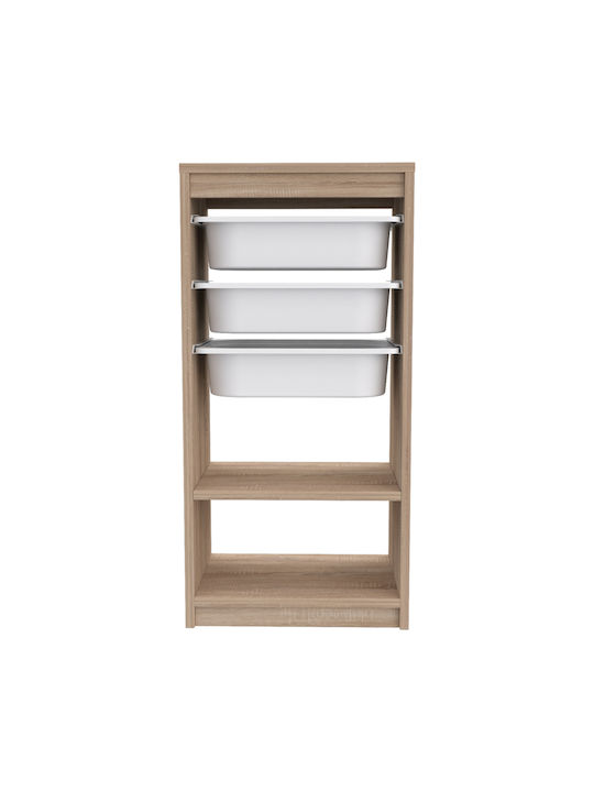 Kids Chest of Drawers with 3 Drawers 45.5x30x92cm