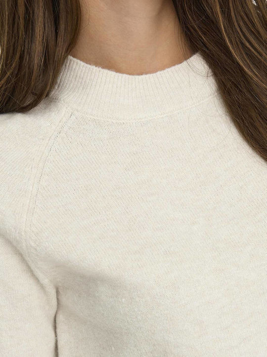 Women's Long Sleeve Sweater Ecru