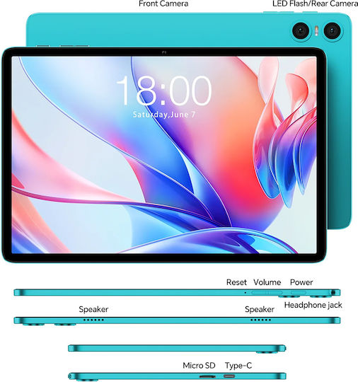 Teclast P30 10.1Inches Tablet (4GB/128GB) Blue