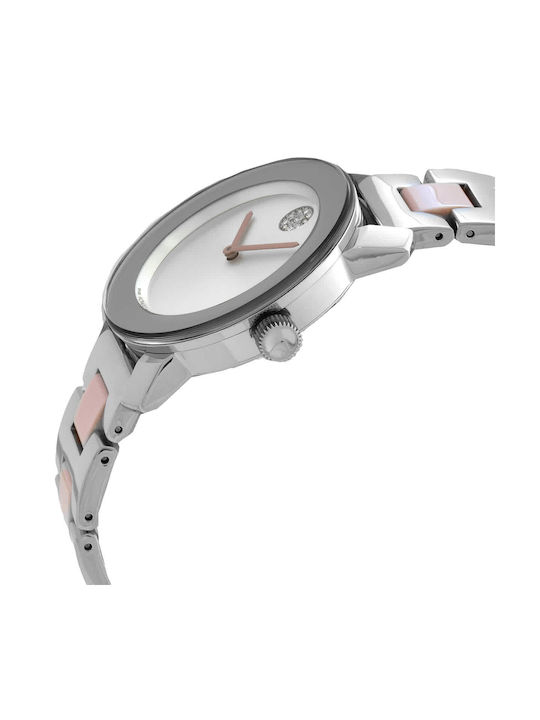 Movado Bold Uhr mit Silber Metallarmband