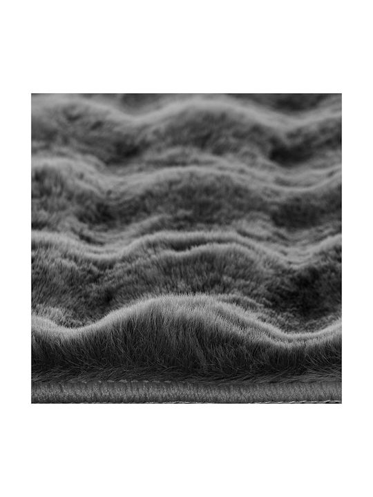 Beauty Home Non-slip Rectangular Shaggy Rug Anthracite 67x140cm 9650-67X140-Anthracite