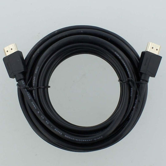 HAMA Cablu Flat HDMI De Sex Masculin - HDMI De Sex Masculin 5m Negru