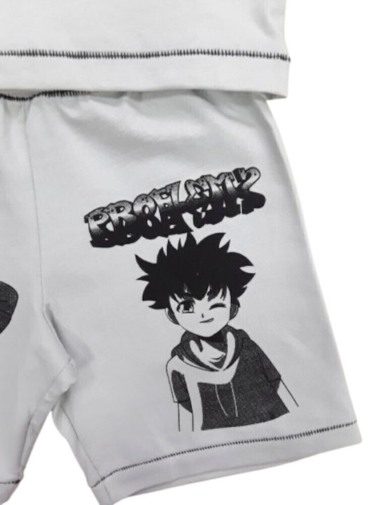 Joyce Kids Clothing Sets with Shorts Gray 2 Pieces