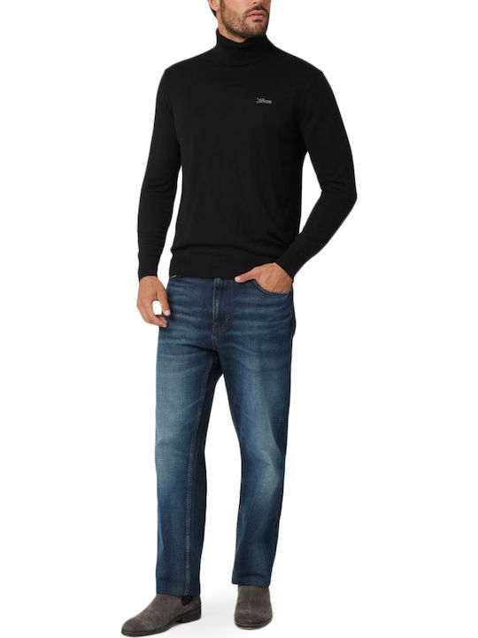 Langarm-Pullover Schwarz