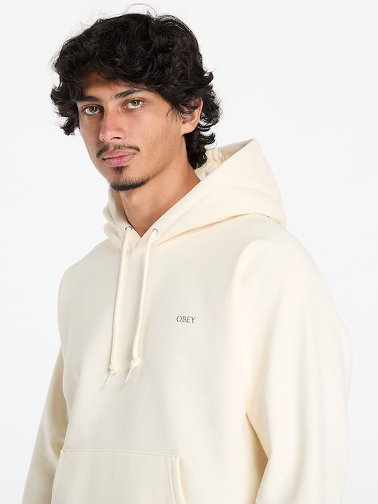 Obey Sweatshirt with Hood Unbleached