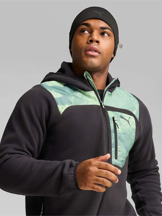 Beanie Unisex Σκούφος Πλεκτός σε Μαύρο χρώμα