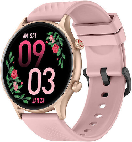 Zeblaze Btalk 2 Lite 45mm Smartwatch with Heart Rate Monitor (Rose Gold)