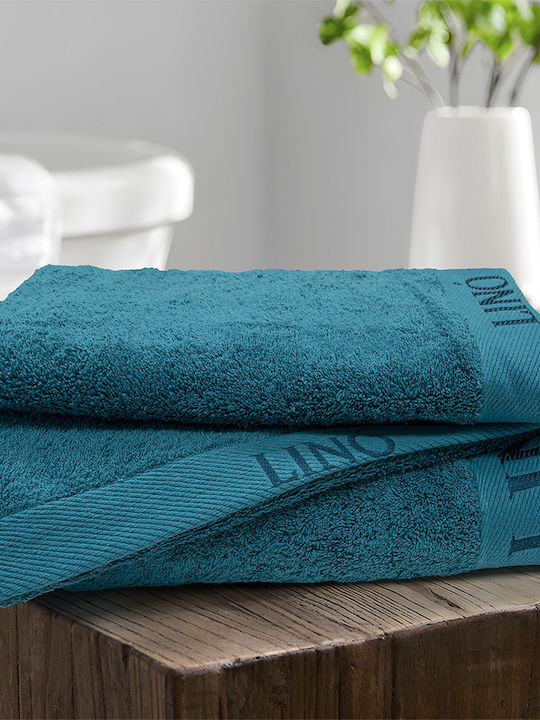 Lino Home Facecloth Brandy 50x100cm Petrol Weight 650gr/m²