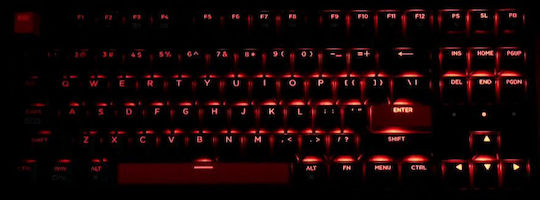 Keychron C3 Pro C3P-H1 Gaming Mechanical Keyboard Tenkeyless with Custom Red Switches and Illuminated Keys (English US)