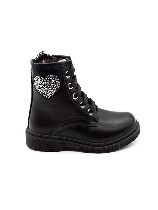 Balducci Kids Combat Boots Black