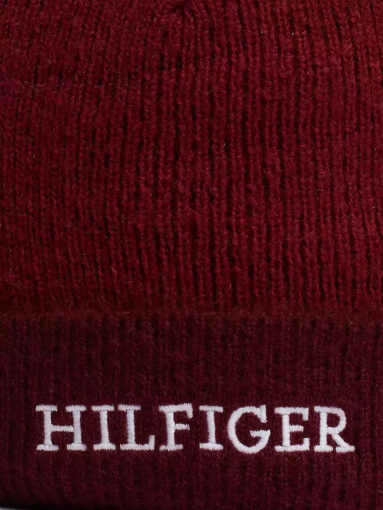 FLAG Kids Beanie Knitted Burgundy