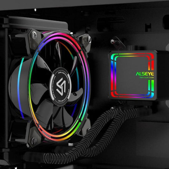 Alseye H120 RGB V4.0 v4 Υδρόψυξη AIO CPU με 1 Ανεμιστήρα 120mm