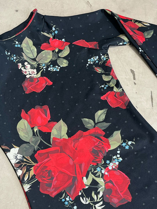 Rochie Midi Pentru Nuntă / Botez Roșie