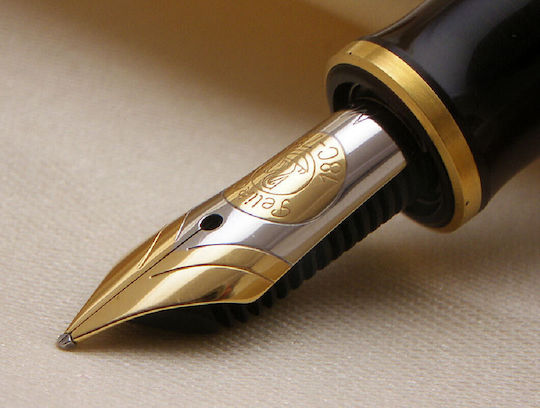 Pelikan Souveran M400 Πένα Γραφής Extra Fine Μπλε με Μπλε Μελάνι