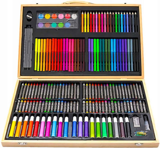 Set de Colorat Lemn 180buc