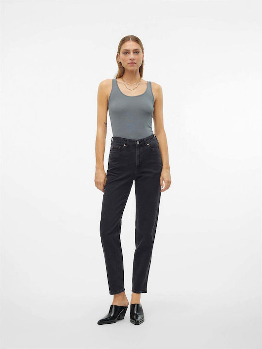 Jean Damă High Rise Fit Mama Gri