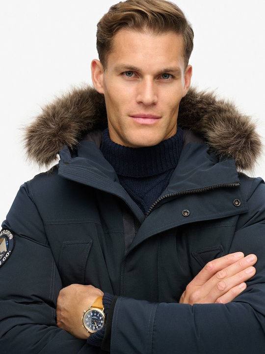 D3 Ovin Everest Winter Jacke Parka Marineblau
