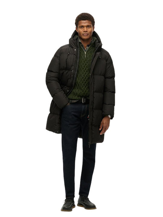 M D2 Sdcd Зимно Мъжко Яке Puffer Черно