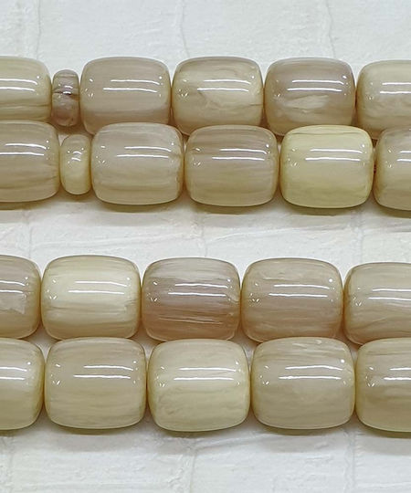 Roloi Komboloi Mastic Worry Beads with 33 Beads Beige 43cm