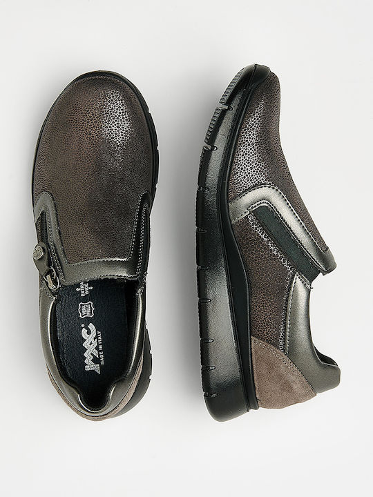 Slip-On-uri Anatomici Pentru Femei De Piele Argintii