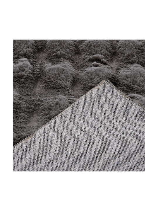 Beauty Home Motion Art 9650 Modern Bedroom Rugs Set Charcoal 2024965000064 3pcs