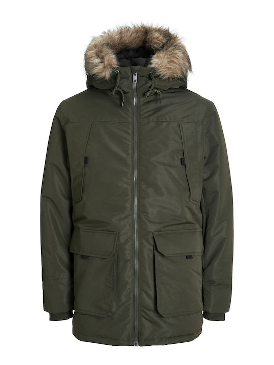 Geacă De Iarnă Parka Kaki