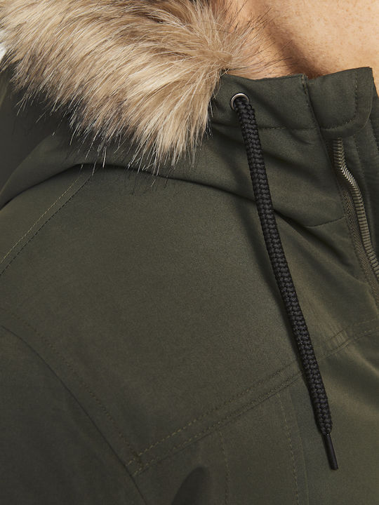 Geacă De Iarnă Parka Kaki