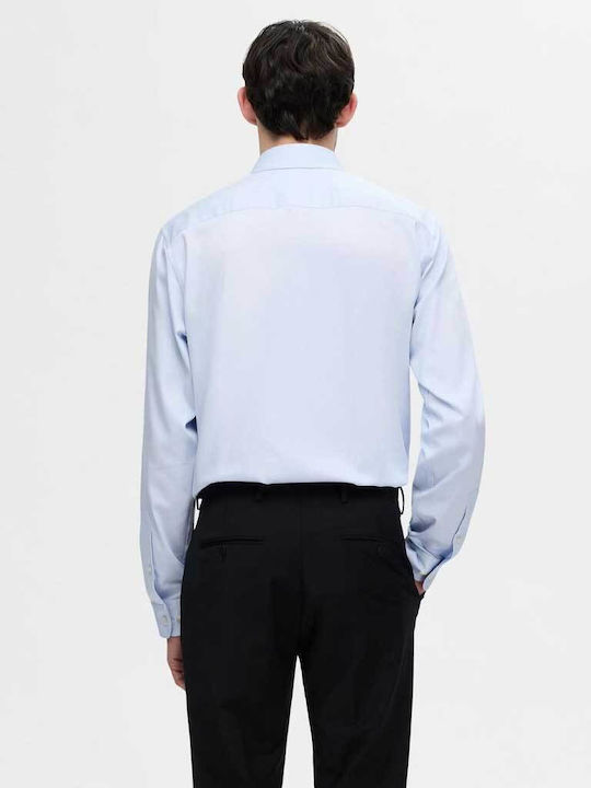 Selected Long-sleeved Shirt Light Blue